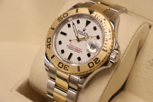 Rolex Yacht-Master 40MM Steel & 18K Yellow Gold White Dial 16623 Circa 2006