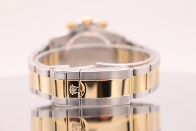 Rolex Cosmograph Daytona 18K Yellow Gold & Stainless Steel White Dial 116523 Box & Papers 2014