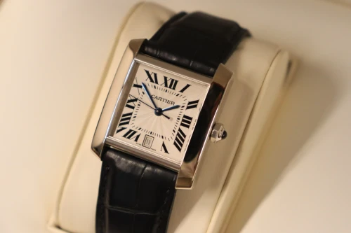 Cartier Tank Française Large 18K White Gold Silver Dial 2366 Boxed Circa 2001