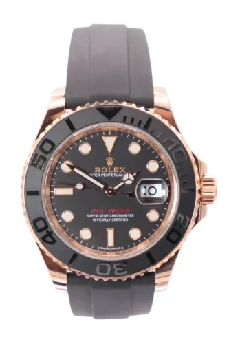 Rolex Yacht-Master 40 18K Everose Gold Black Dial 116655 Circa 2018 Boxed