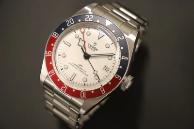 Tudor Black Bay GMT 39MM White Dial Red & Black Bezel Stainless Steel M79830RB-0010 Box & Papers 2025