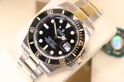 Rolex Submariner Date 18K Yellow Gold & Stainless Steel 116613 Boxed Circa 2012