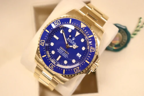Rolex Deepsea 44mm 18K Yellow Gold Blue Dial 136668LB Box & Papers 2024