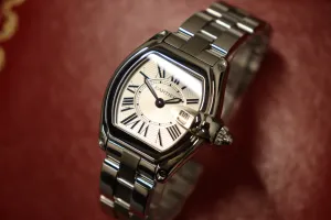 Cartier Roadster Silver Dial Stainless Steel Quartz 2675 Boxed Circa 2004