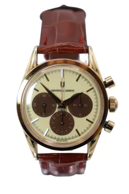 Universal Genève Compax Vintage 35mm Yellow Gold Manual Wind Chronograph 184.450