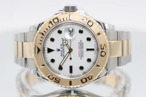 Rolex Yacht-Master 40MM Steel & 18K Yellow Gold White Dial 16623 Circa 2006