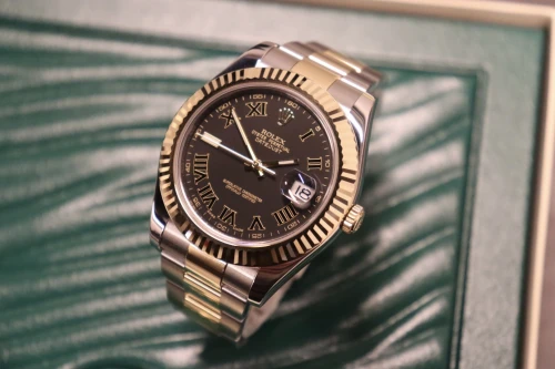 Rolex Datejust II 41MM Steel & Yellow Gold Grey Slate Dial 116333 Circa 2010