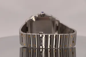 Cartier De Santos Chrono 43mm Steel & 18k Yellow Gold W2SA0008 Box & Papers 2019