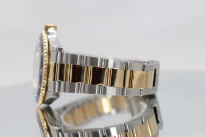 Rolex Submariner Date 18K Yellow Gold & Steel 16613 Blue Dial Box & Papers 2002