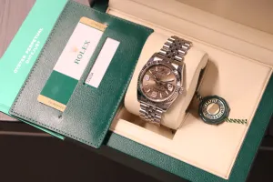 Rolex Datejust 36MM 18K White Gold Bezel Stainless Steel Jubilee 116234 B&P 2018