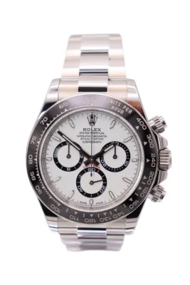 Rolex Cosmograph Daytona 126500LN White Dial Panda Stainless Steel Full Set 2025