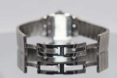 Cartier Santos 29mm 18K Yellow Gold & Stainless Steel 1566 Quartz 2009 B&P