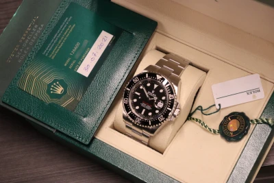 Rolex Seadwller Anniversary Red Writing 43MM Sstainless Steel 126600 Box & Papers 2021