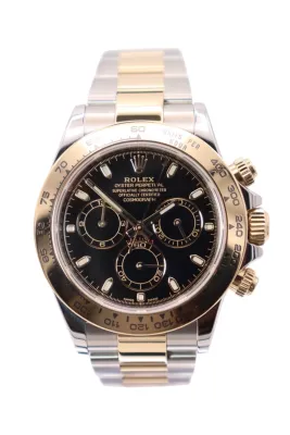 Rolex Daytona 40MM Black Dial Oystersteel & 18K Yellow Gold 116503 2017 Full Set