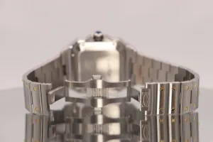 Cartier De Santos Chrono 43mm Steel & 18k Yellow Gold W2SA0008 Box & Papers 2019