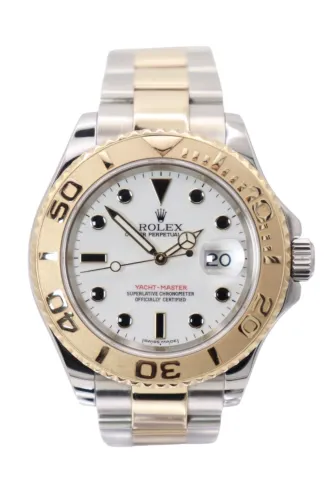Rolex Yacht-Master 40MM Steel & 18K Yellow Gold White Dial 16623 Circa 2006
