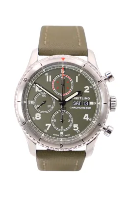Breitling Aviator 8 Chronograph 43 Curtiss Warhawk A133161A1L1X2 2022 B&P