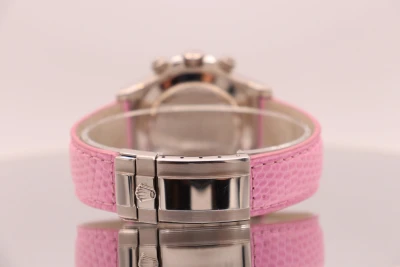 Rolex Cosmograph Daytona Pink Dial Leather strap 116519 Full Set 2007