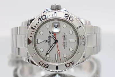 Rolex Yachtmaster 40MM Rhodium Grey Dial Oyster Bracelet 16622 B&P 2014