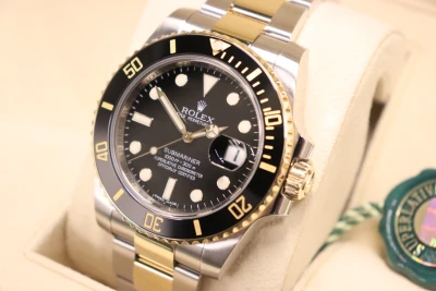 Rolex Submariner Date 18K Yellow Gold & Stainless Steel 116613 Boxed Circa 2012