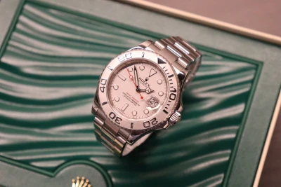 Rolex Yachtmaster 40MM Platinum Bezel New Buckle 116622 Boxed Circa 2014