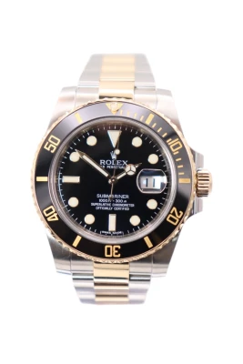 Rolex Submariner Date 18K Yellow Gold & Stainless Steel 116613 Boxed Circa 2012