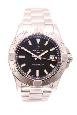 Breitling Avenger 42mm Black Dial A17328 Steel Box and Papers 2024