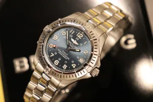 Breitling Colt Chronometre Steel Blue Dial 38mm A74350 Box & Papers 2003