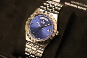 Tudor Royal Daydate Stainless Steel Blue Dial 28600 Box and Papers 2025