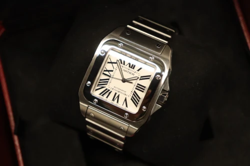 Cartier Santos 100 XL Stainless Steel Bracelet 2656 Circa 2010 Full Bracelet