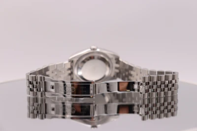 Rolex Datejust 36mm 18ct Steel Pink Wave Dial Jubilee 116234 2015