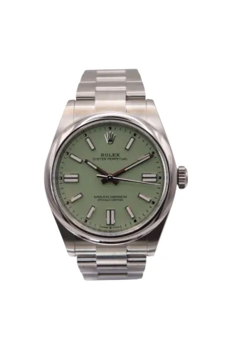 Rolex Oyster Perpetual Pistachio Dial 41mm Steel 134300 2026 Full Set