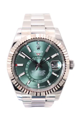 Rolex Sky-Dweller 336934 Mint Green Dial 42mm Stainless Steel 2024 Full Set Stickered