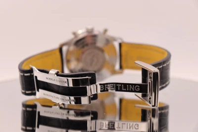 Breitling Navitimer Chronograph Stainless Steel Black Strap B&P 2019