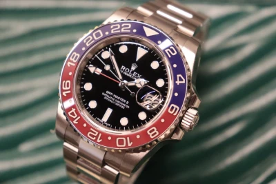 Rolex GMT-Master II 116719BLRO 18K WG Pepsi MK1 Black Dial Full Set 2016 Sticker
