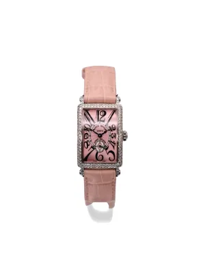 Franck Muller Long Island White Gold Pink Factory Diamond 900 S6 D Circa 2009