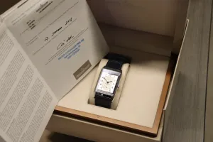 Jaegar Le Coultre Grand Reverso Stainless Steel Skeleton JLQ3738420 2015 B&P