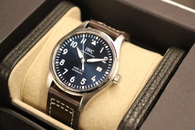 IWC Pilot’s Watch Mark XVIII Edition Steel Blue Dial IW327004 Boxed Circa 2012