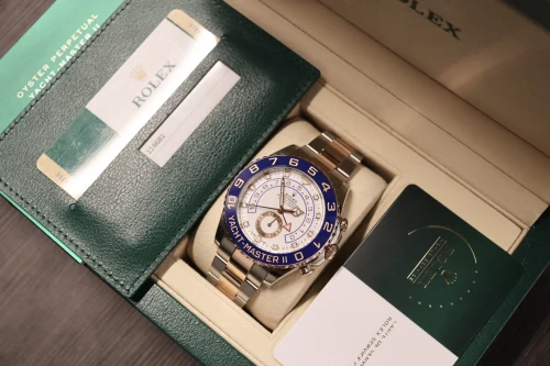 Rolex Yacht Master II Steel & 18K Rose Gold 116681 Box & Papers 2017