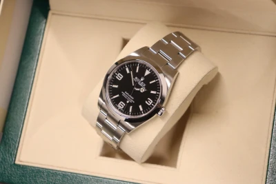 Rolex Explorer Steel I 39MM MK2 Blue Lume Dial 214270 2020 Box & Papers 2020