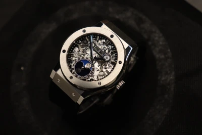 Hublot Classic Fusion 45MM Titanium Moonphase 517.NX.0170.LR Box & Papers 2018