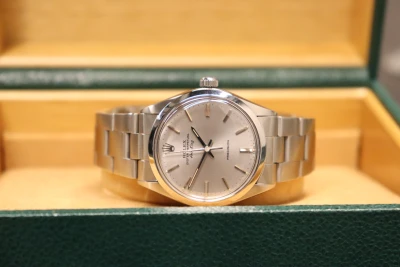 Rolex Oyster Airking 34MM Stainless Steel Grey Dial 5500 Boxed 1978