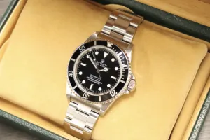 Rolex Submariner Non Date 4 Liner Steel Engraved Rehaut 14060M Boxed Circa 2006