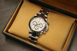 Rolex Daytona Zenith Stainless Steel White Dial 16520 Boxed Circa 1996