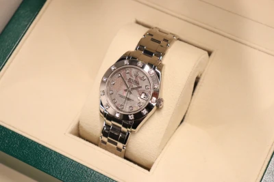 Rolex Pearlmaster 34MM Goldust Dream Diamond Dial 81319 Boxed Circa 2009