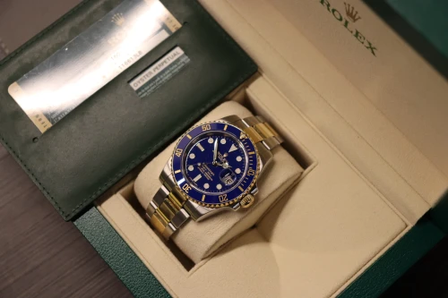 Rolex Submariner 116613LB Blue Dial 40mm Steel & 18k Gold Box & Papers 2013