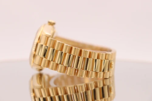 Rolex Day-Date 18038 36mm 18K Yellow Gold Diamond Dial Presidential B&P 1987