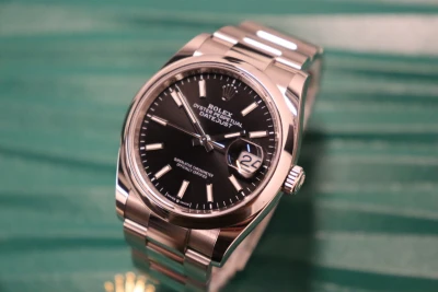 Rolex Datejust 36MM Black Dial Oyster Bracelet 126200 Full Set 2026