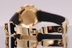 Rolex Cosmograph Daytona 18K Yellow Gold Black Diamond Dial Boxed Circa 2007