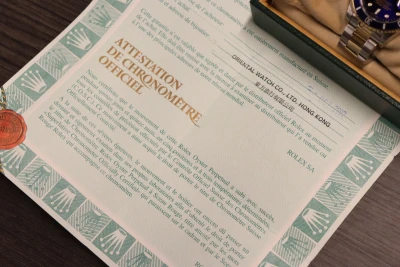 Rolex Submariner Date 18K Yellow Gold & Steel 16613 Blue Dial Box & Papers 2002